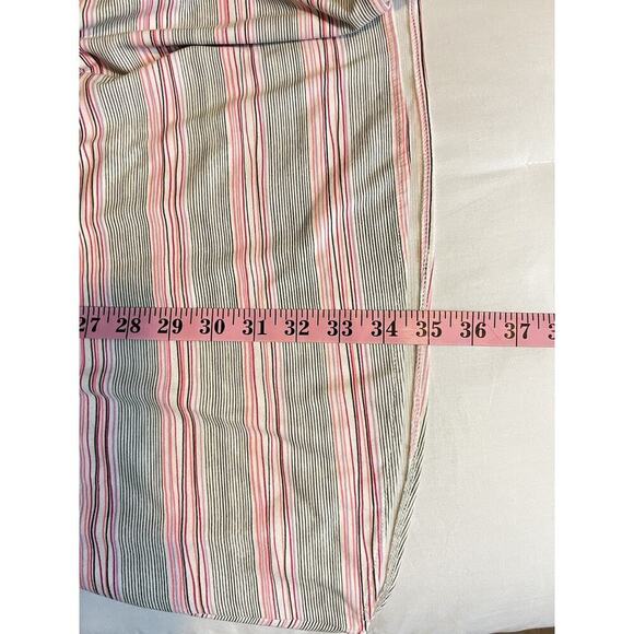Carve Designs Dress Pink Gray Striped Knit Short Sleeve Sz S Babydoll Y2K V-neck - Picture 9 of 9